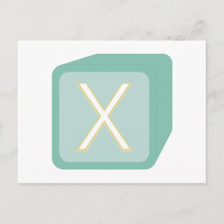 Baby Blokken Wooden Grafische Initialen Briefkaart