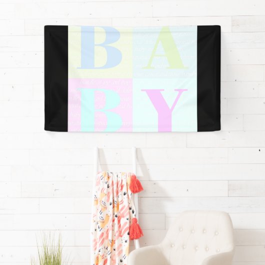 Baby blokletters spandoek (Insitu)