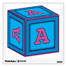 Baby Blokmuur - Decaal - letter A