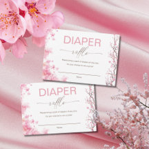 Baby Bloom Baby shower Luier Raffle Kaart