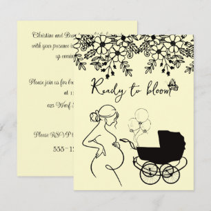 Baby Bloom Baby Shower Uitnodiging Digitale Downlo