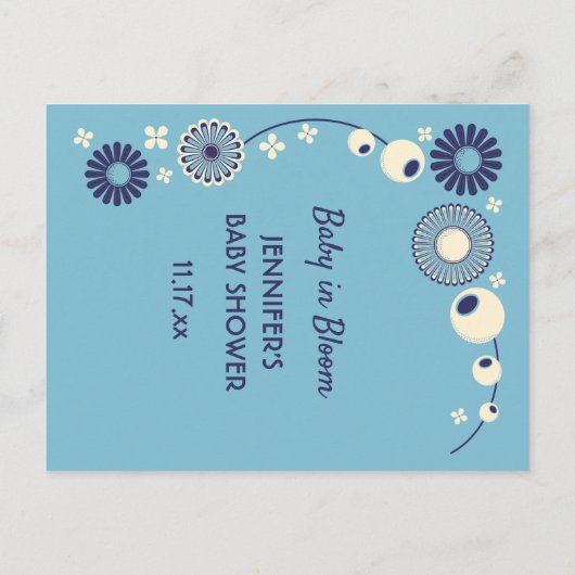 Baby Bloom Douche Bingo Spel Kaarten (Achterkant)