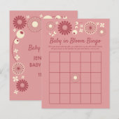 Baby Bloom Douche Bingo Spel Kaarten (Voorkant / Achterkant)