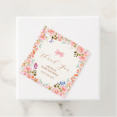 Baby Bloom Floral Butterfly Baby shower Dank u Bedankjes Labels (In situ)