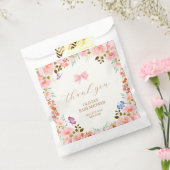 Baby Bloom Floral Butterfly Baby shower Dank u Bedankzakje (Gezegeld)