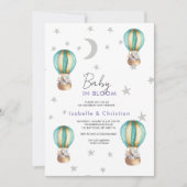 Baby Bloom Schattigee rustieke dierenuitnodiging Kaart (Voorkant)