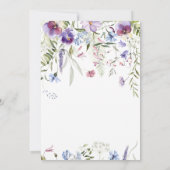 Baby Bloom Wilde Bloemen Botanisch Rustiek Kaart (Achterkant)