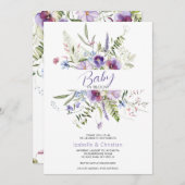 Baby Bloom Wilde Bloemen Botanisch Rustiek Kaart (Voorkant / Achterkant)