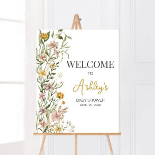 Baby Bloom Wildflower Spring Welkom Poster