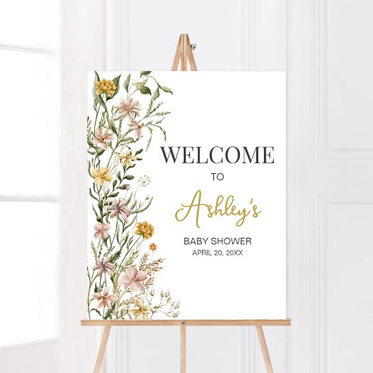 Baby Bloom Wildflower Spring Welkom Poster