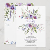 Baby Bloom Wildflowers Botanisch Rustiek Kaart (Voorkant / Achterkant)