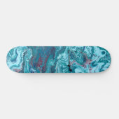 Baby Blue 1 Cool Acryl Abstract Skateboard Deck (Horizontaal)