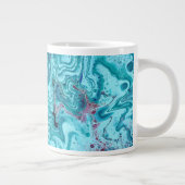 Baby Blue 2 Flowing Blue Acryl Abstracte Mok (Rechts)