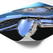 Baby Blue 55 Cadillac Poster (Hoek)