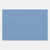 Baby Blue Arabesque Geometric Patroon Inpakpapier Vel (Voorkant 3)