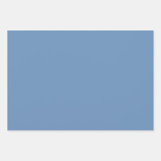 Baby Blue Arabesque Geometric Patroon Inpakpapier Vel (Voorkant 3)