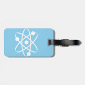 Baby Blue Atom Bagagelabel (Achterkant horizontaal)