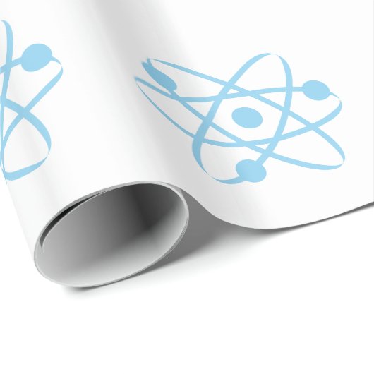 Baby Blue Atom Cadeaupapier (Rol Hoek)
