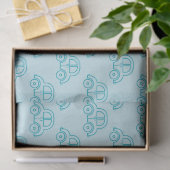 Baby Blue Auto's Tissuepapier (Geschenk)