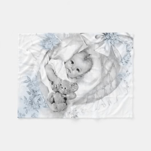  Baby Blue Baby Boy Deken (Voorkant (Horizontaal))