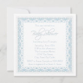  Baby Blue Baby Boy Douche Uitnodiging (Achterkant)