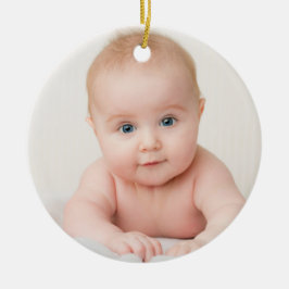 Baby Blue Baby Boy Foto Keramisch Ornament