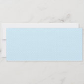 Baby Blue Baby shower Event Ticket Kaart (Achterkant)