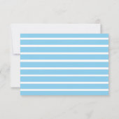 Baby Blue baby shower RSVP-kaart RSVP Kaartje (Achterkant)
