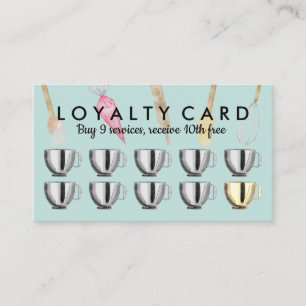 Baby Blue Bakery pastagerei hulpmiddelen Loyalty P Visitekaartje