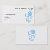 Baby Blue Basketball Visitekaartje (Voorkant / Achterkant)