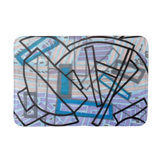 Baby Blue Bathmat Badmat (Voorkant)