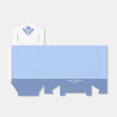 Baby Blue Bird Baby shower Favor Box Bedankdoosjes (Uitgevouwen)