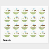 Baby Blue Bird Baby shower Sticker (Vel)