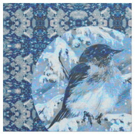 Baby Blue Bird Stof