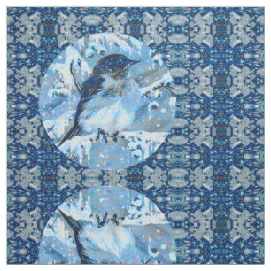 Baby Blue Bird Stof
