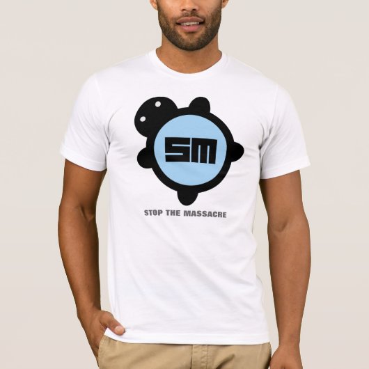 Baby Blue/Black T-shirt (Voorkant)