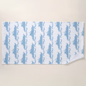 Baby Blue Boat Strandlaken (Voorkant)