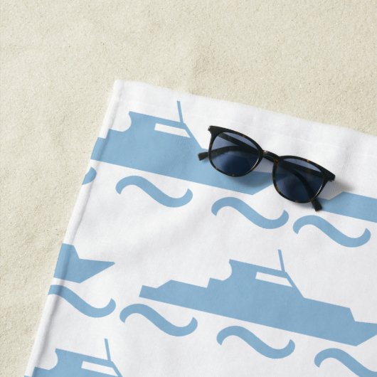 Baby Blue Boat Strandlaken (In situ)