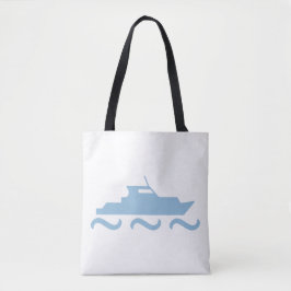 Baby Blue Boat Tote Bag