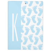 Baby Blue, Boy Baby Feet Klembord (Achterkant)