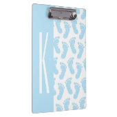 Baby Blue, Boy Baby Feet Klembord (Rechts)
