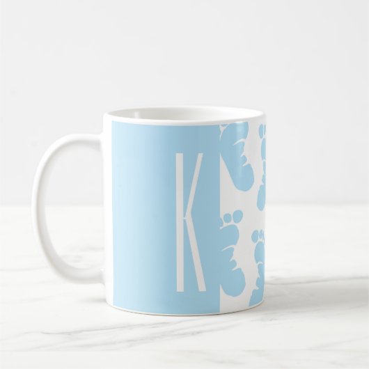 Baby Blue, Boy Baby Feet Koffiemok (Links)