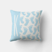 Baby Blue, Boy Baby Feet Kussen (Achterkant)
