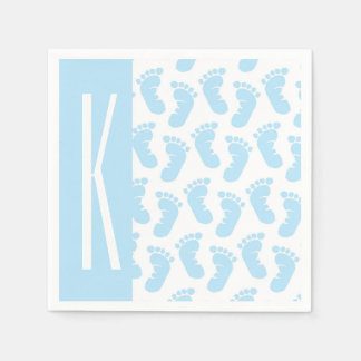 Baby Blue, Boy Baby Feet Servetten