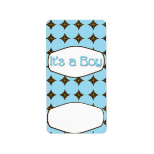 Baby Blue Boy Hersheys Miniatuur Snoep bar omloop Etiket