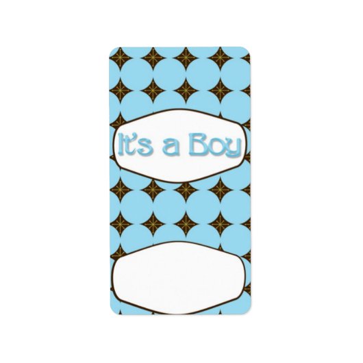 Baby Blue Boy Hersheys Miniatuur Snoep bar wrap Etiket (Voorkant)