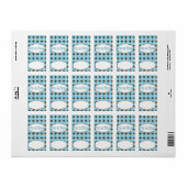 Baby Blue Boy Hersheys Miniatuur Snoep bar wrap Etiket (Full Sheet)