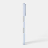 Baby Blue Boy Strepen Monogram Classic iPhone 16 Hoesje (Rechterkant)