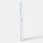 Baby Blue Boy Stripes Monogram Classic Case-Mate iPhone Case (Achterkant / Links)