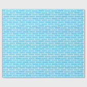 Baby Blue Bricks Cadeaupapier (Vlak)